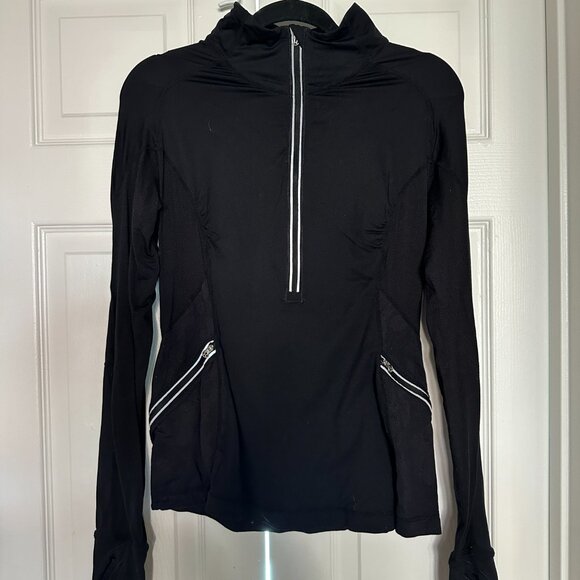 lululemon womens black jacket pullover top size 6, worn once - Picture 1 of 5